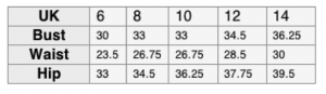 Vanity Sizing H&M