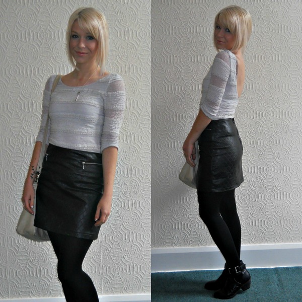 Outfit of the Day: Quilted Leather Skirt | Vanity Claire