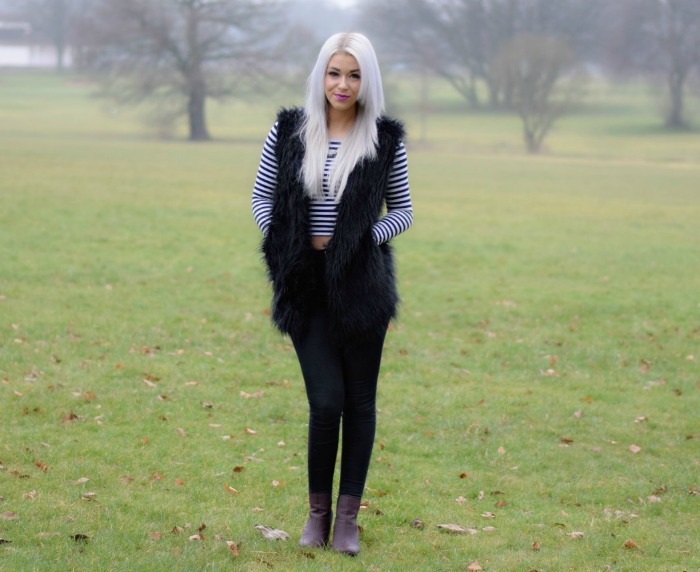 Outfit of the Day Faux Fur Gilet