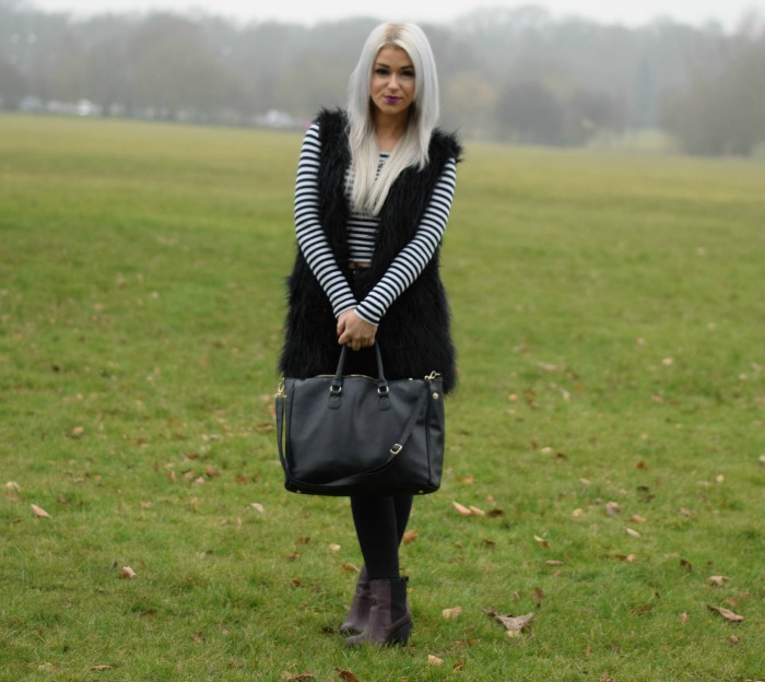 Fashion Blogger Fur Gilet