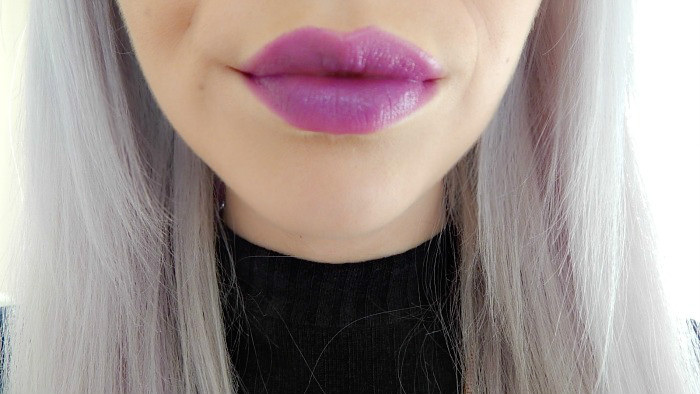 MAC Violetta Swatch On Lips