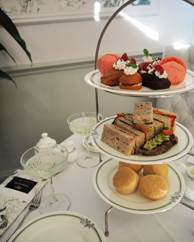 Vegan afternoon tea and prosecco 